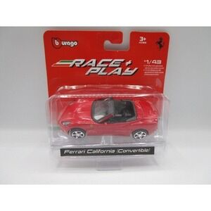 Burago 1/43 Race & Play Ferrari California Convertible Die Cast Car
